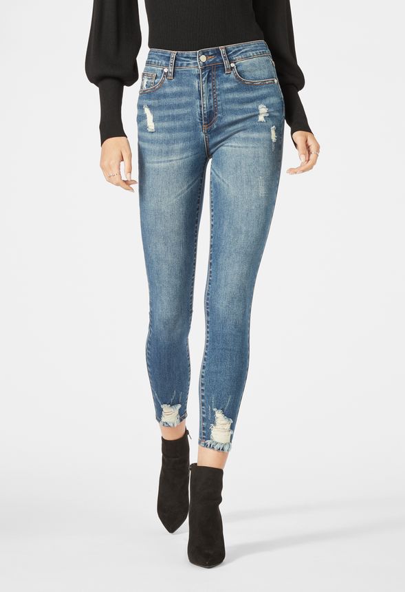 ultra high waisted skinny jeans