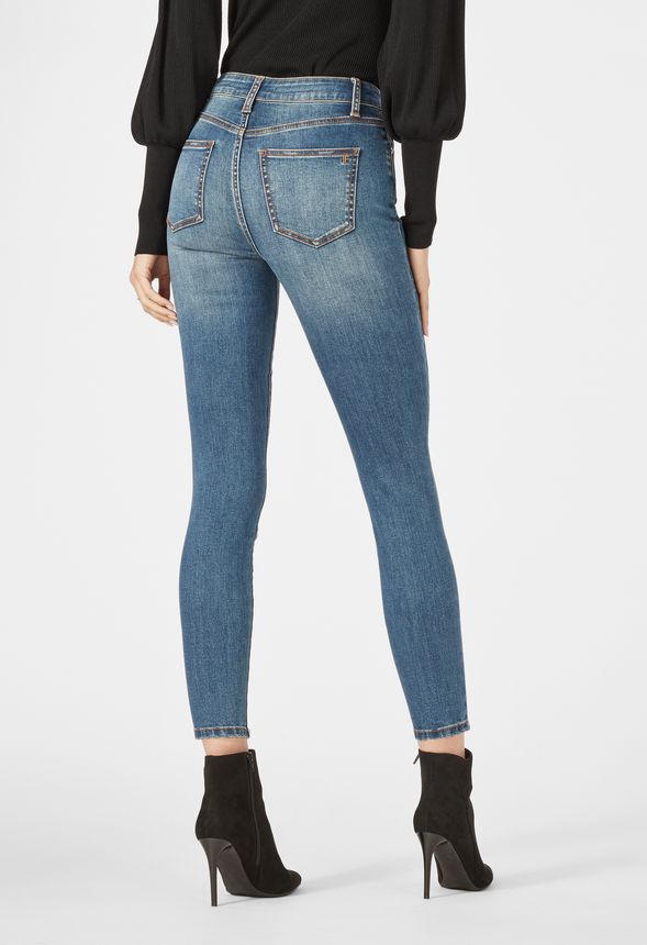 ultra high waisted skinny jeans