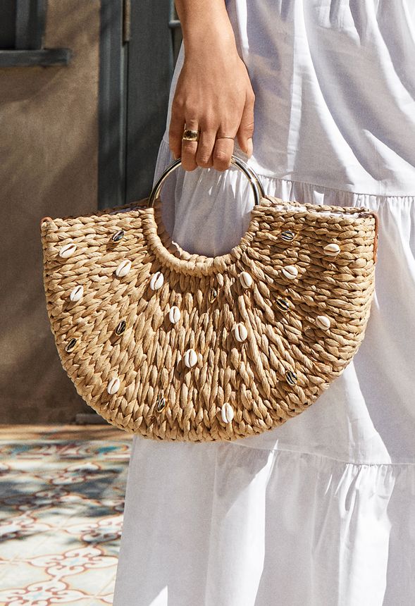 Beach Lover Puka Shell Tote Bags & Accessories in Natural - Get great ...