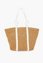 Raffia Tote With Looped Handle