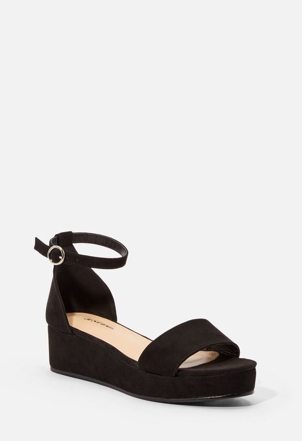 flatform wedges black