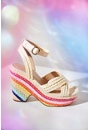 Mia Notched Wedge Sandal