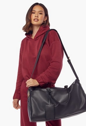 Zippered Weekender With Front Pocket