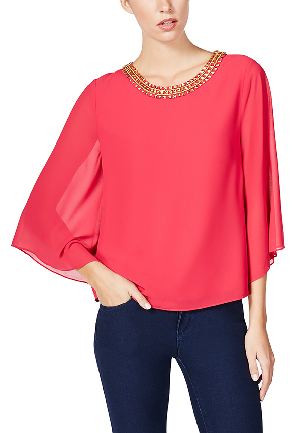 Val Embellished Woven Top
