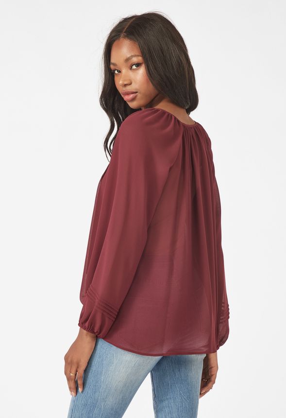 peasant tops long sleeve