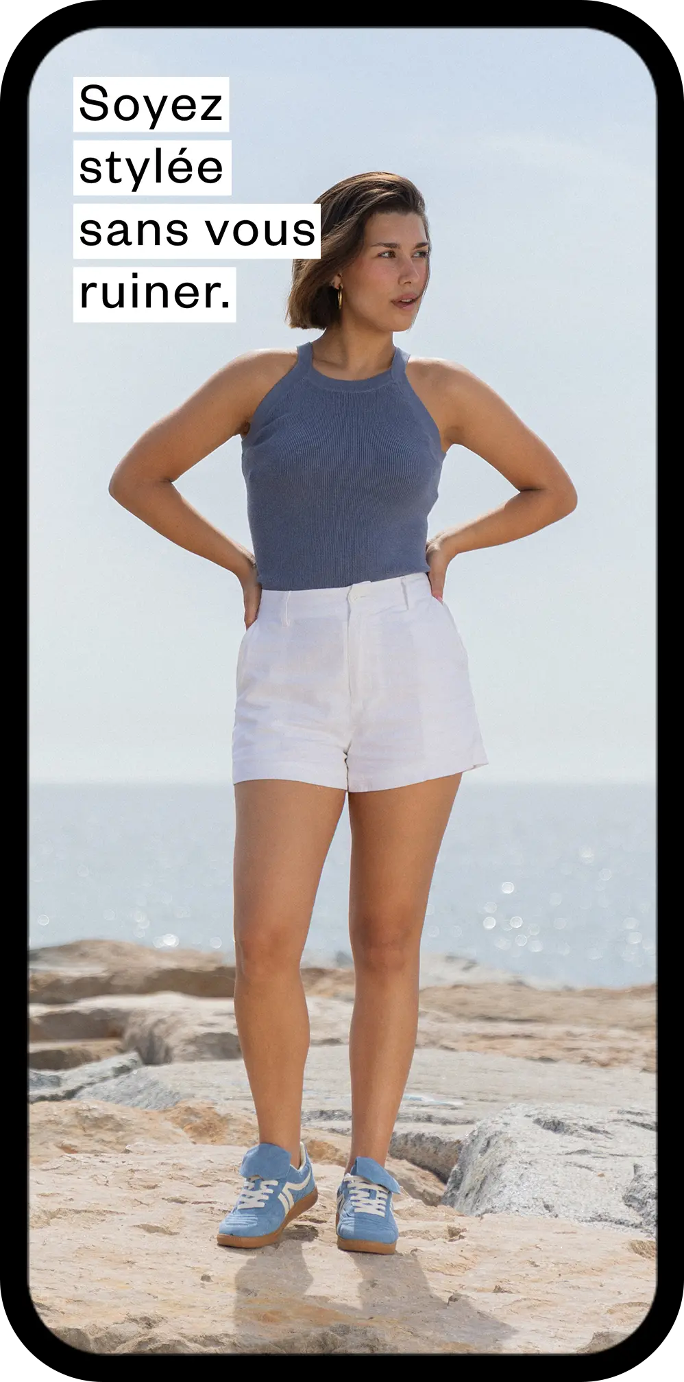 Screenshot of justfab app