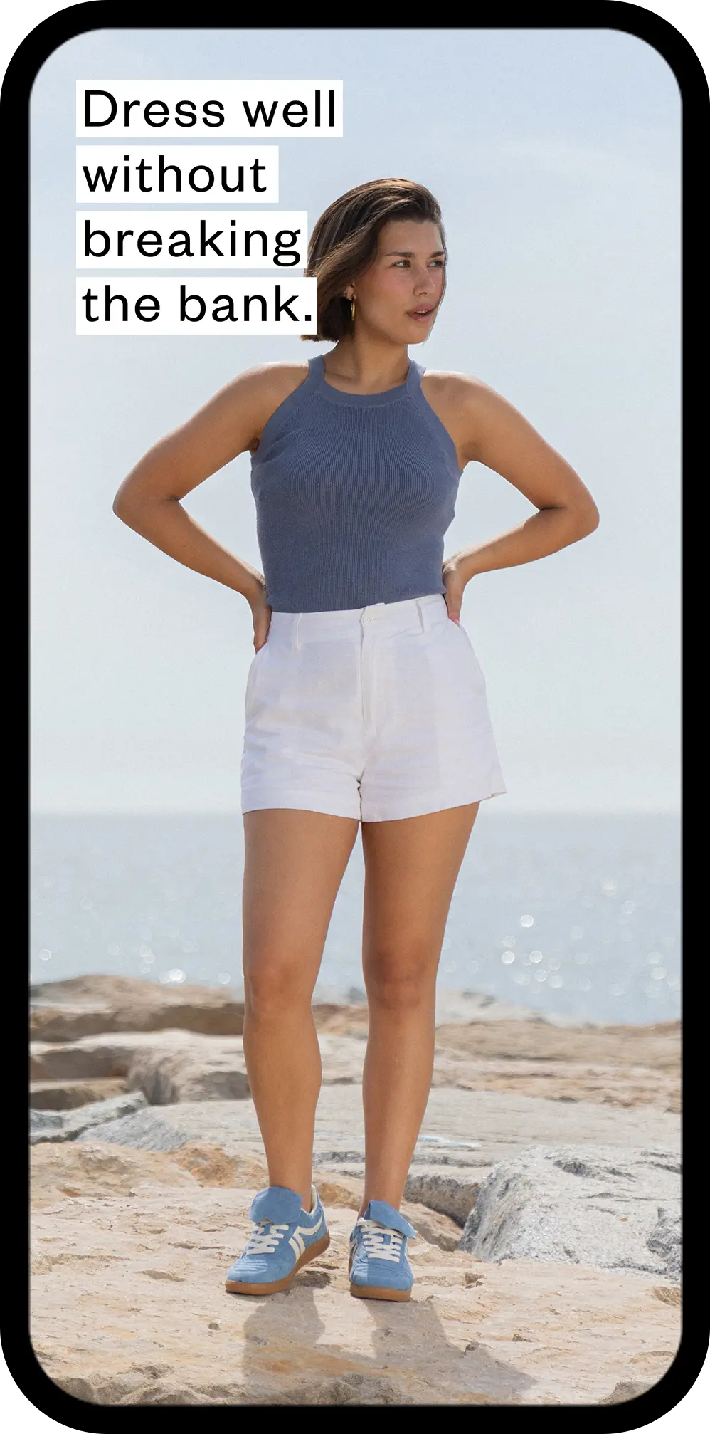 Screenshot of justfab app