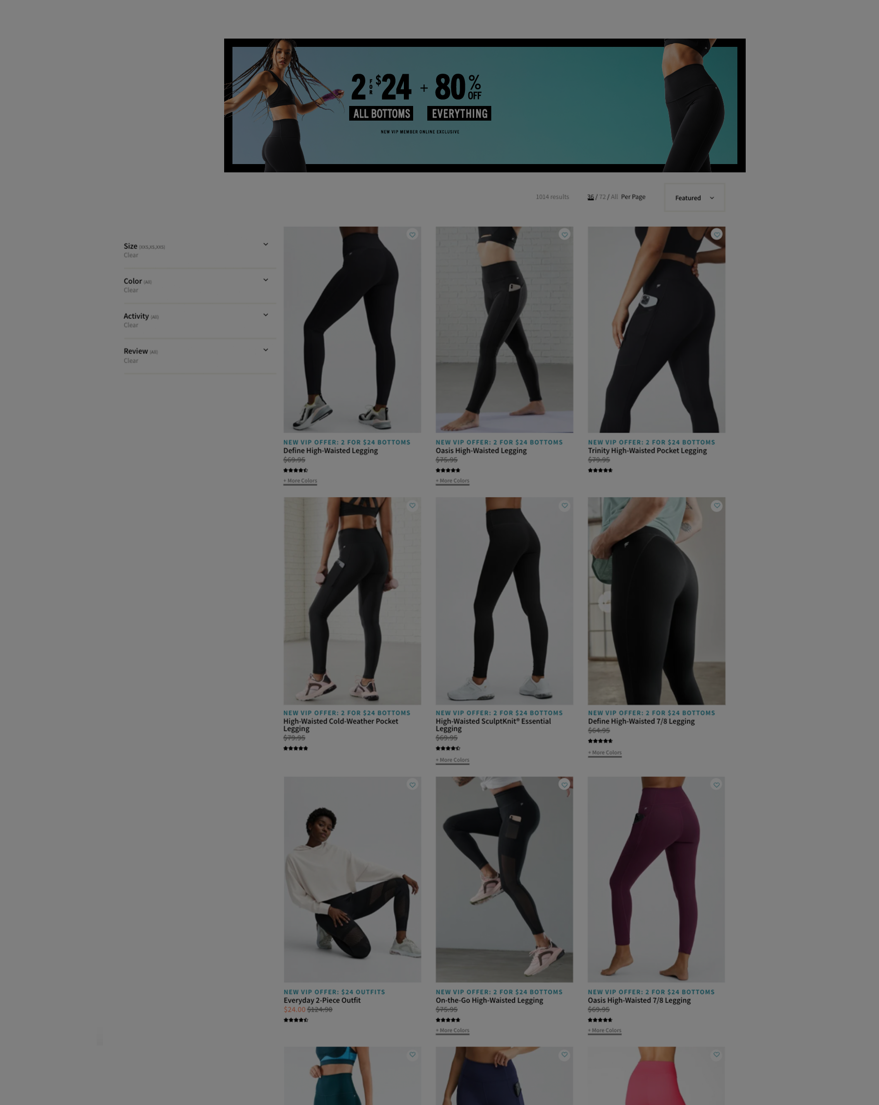 Fabletics: First Two Pairs of.